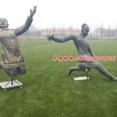 玻璃钢兵马俑雕塑，玻璃钢仿铜人物雕塑