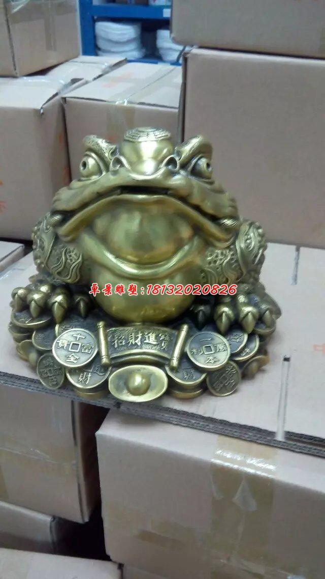 金蟾铜雕，三足金蟾，招财金蟾 (1)