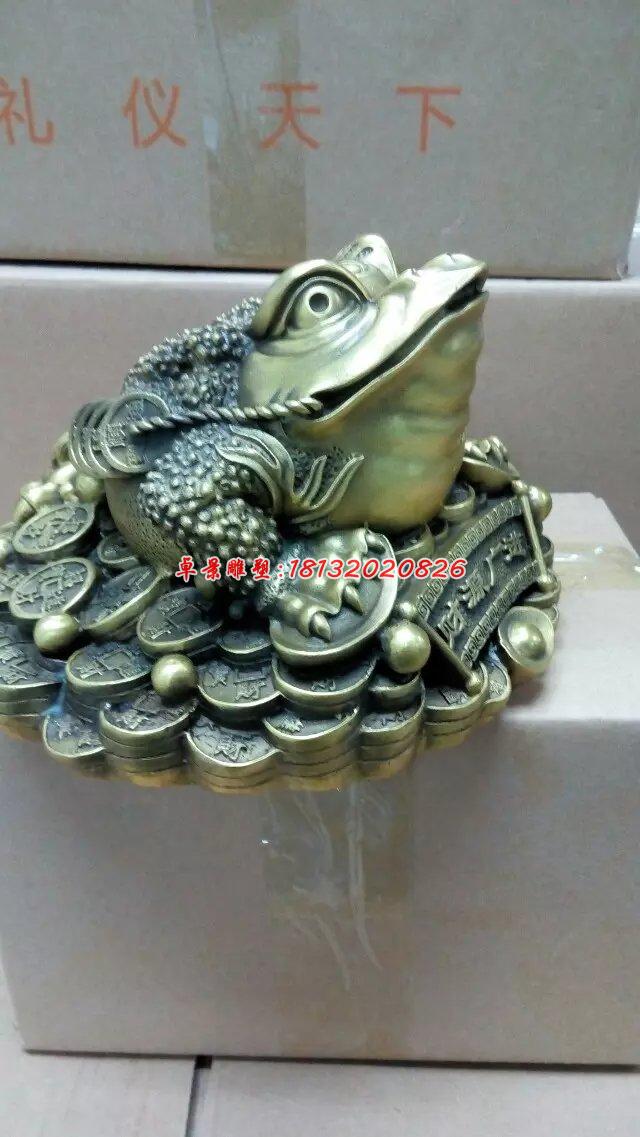 金蟾铜雕，三足金蟾，招财金蟾 (2)