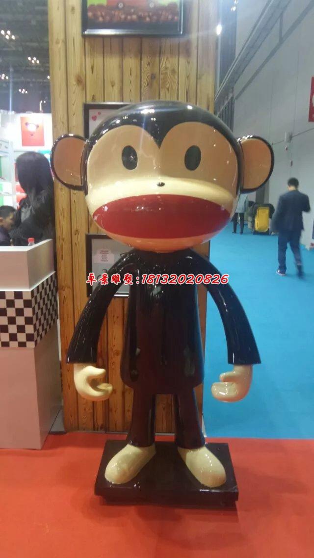 玻璃钢大嘴猴雕塑，卡通动物雕塑(2)