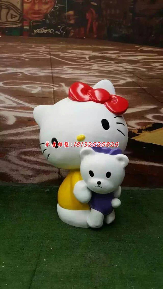 玻璃钢hello kitty雕塑，卡通玻璃钢雕塑 (8)