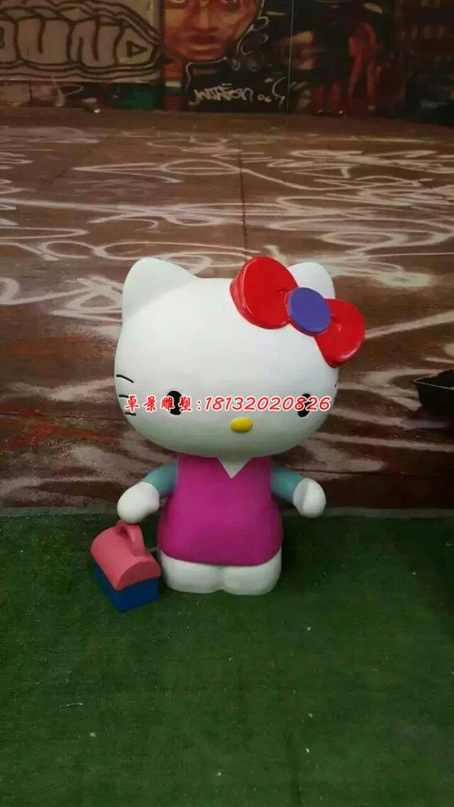 玻璃钢hello kitty雕塑，卡通玻璃钢雕塑 (9)