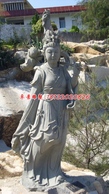 何仙姑石雕，石雕八仙雕塑