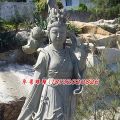 何仙姑石雕，石雕八仙雕塑