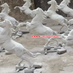 石雕马，汉白玉马雕塑