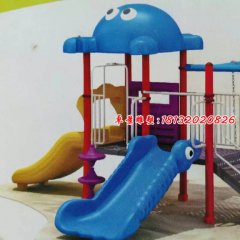 玻璃钢滑梯雕塑，卡通玻璃钢雕塑