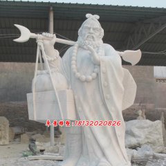 沙僧石雕，西游记人物石雕