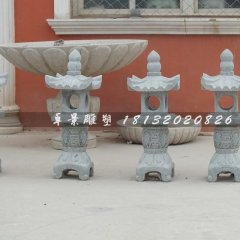 石灯，青石石灯雕塑