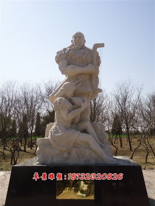 玻璃钢伏羲雕塑，玻璃钢人物雕塑 (1)