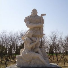 玻璃钢伏羲雕塑，玻璃钢人物雕塑