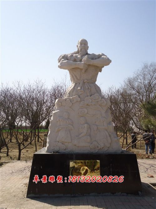 玻璃钢伏羲雕塑，玻璃钢人物雕塑 (2)