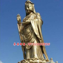 观音铜雕，南海观音铜雕