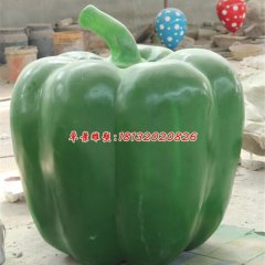 玻璃钢辣椒雕塑，仿真蔬菜雕塑