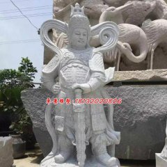 韦陀石雕，大理石韦陀菩萨雕塑