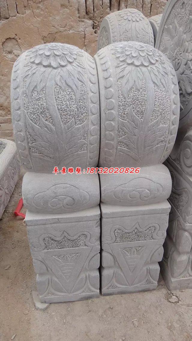 抱鼓石，大理石门墩 (2)