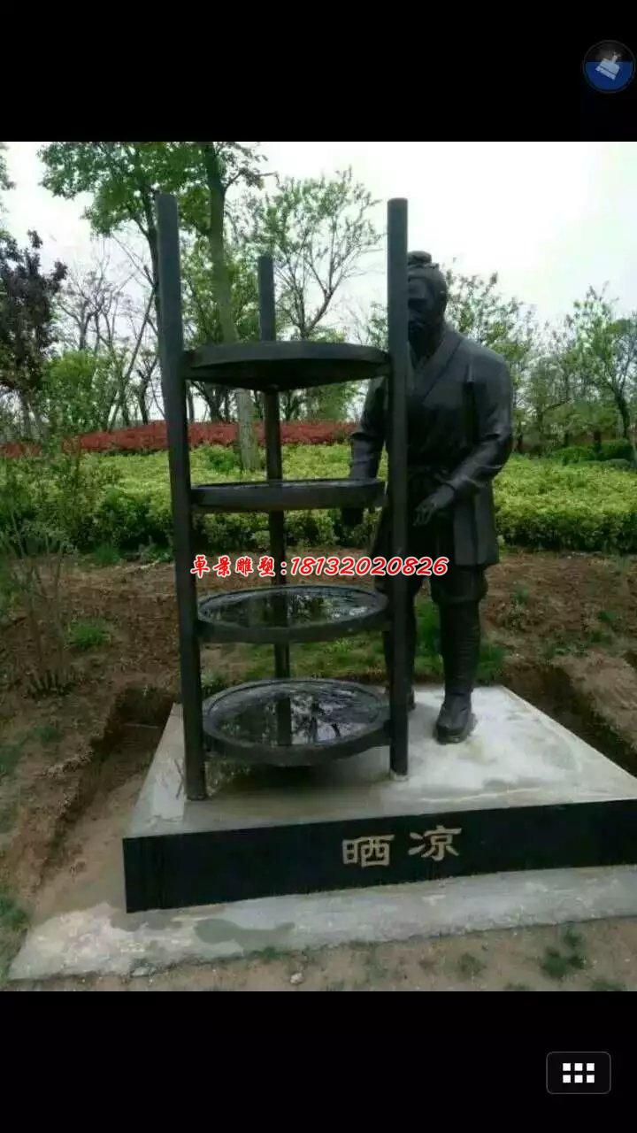 制药铜雕，公园景观铜雕 (4)