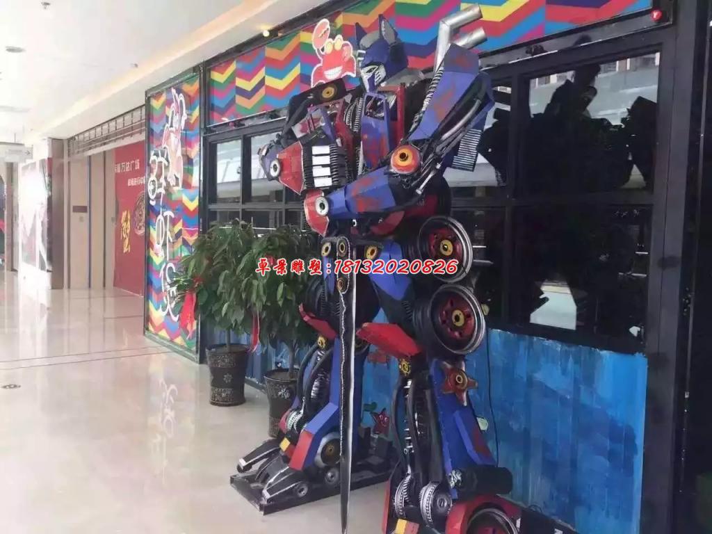 变形金刚雕塑，玻璃钢仿真雕塑 (1)