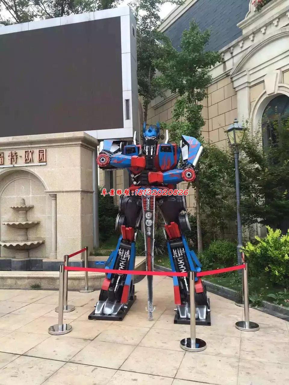 变形金刚雕塑，玻璃钢仿真雕塑 (2)