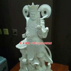 四大天王石雕，汉白玉四大天王