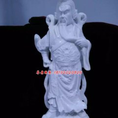 关公石雕，汉白玉关公石雕