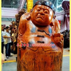 玻璃钢财主雕塑，玻璃钢人物雕塑