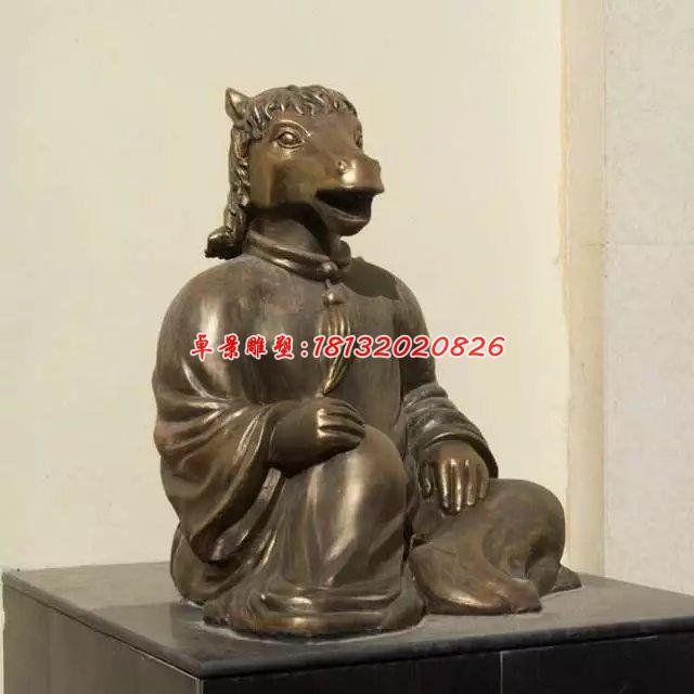 十二生肖铜雕，铸铜十二生肖铜雕 (6)