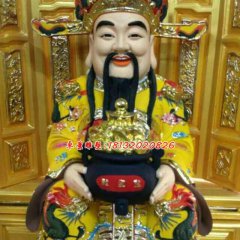 玻璃钢财神雕塑，玻璃钢神仙雕塑
