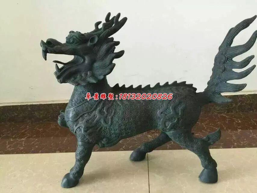 麒麟铜雕，青铜麒麟雕塑