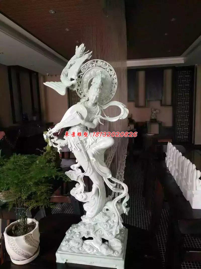 石雕仙女，汉白玉仙女雕塑