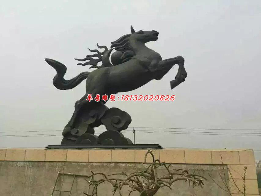 铜雕马，马踏祥云铜雕