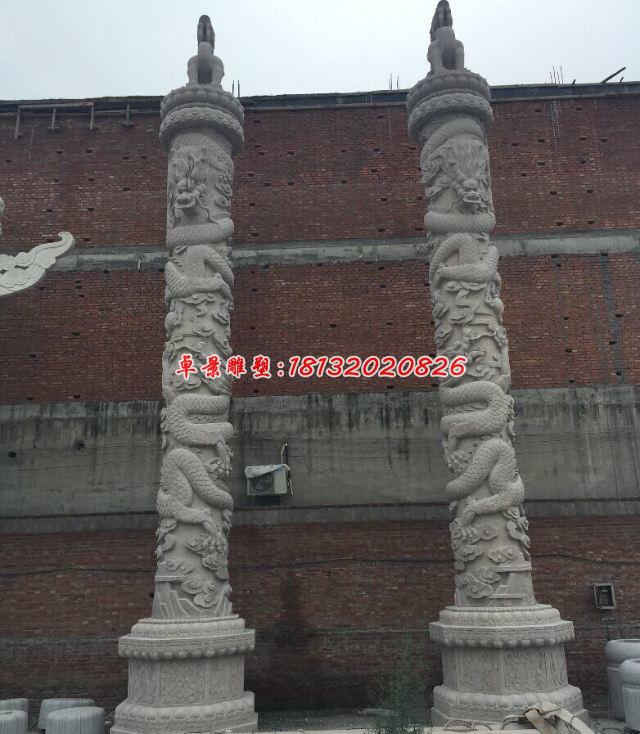 龙柱石雕，华表石雕，广场柱子雕塑