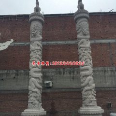龙柱石雕，华表石雕，广场柱子雕塑