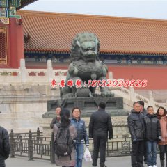北京狮铜雕，青铜狮子雕塑