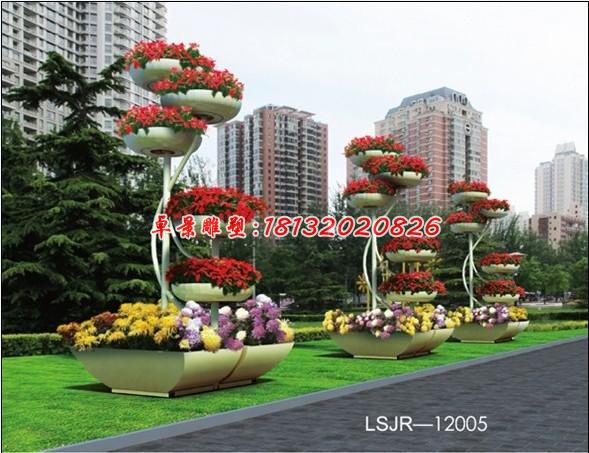 玻璃钢花盆雕塑，玻璃钢花架雕塑 (1)