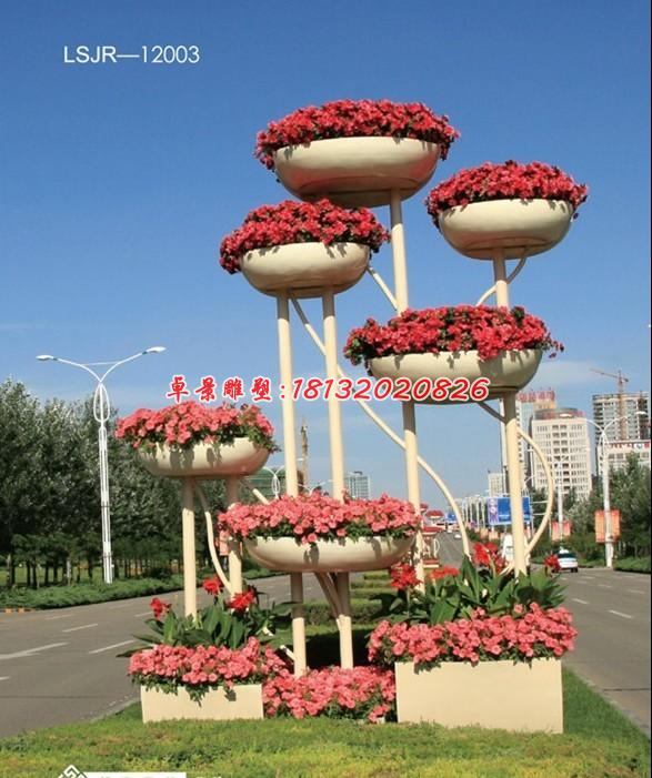 玻璃钢花盆雕塑，玻璃钢花架雕塑 (5)