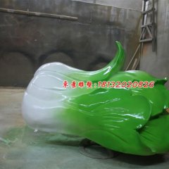 白菜雕塑，玻璃钢仿真蔬菜雕塑