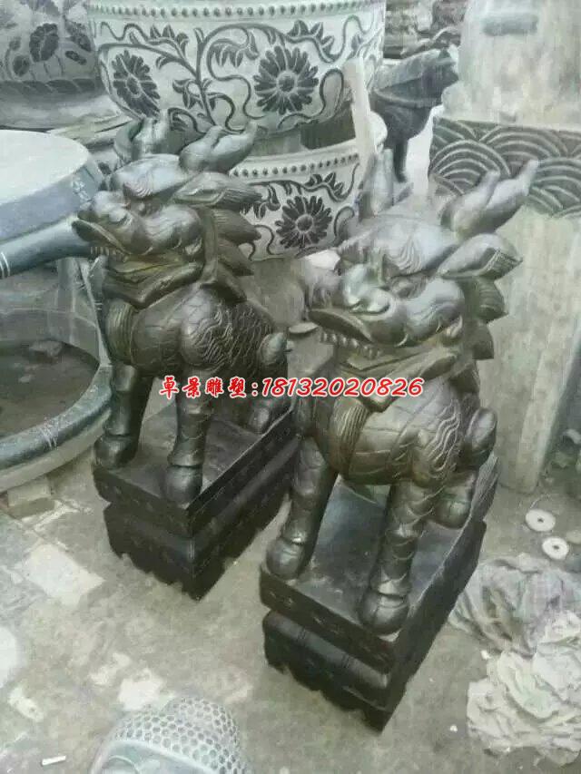 石雕麒麟，古代神兽石雕