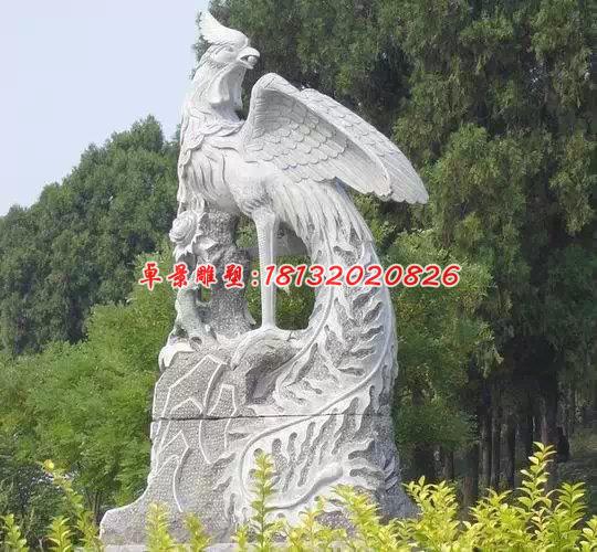 凤凰石雕，古代神兽石雕