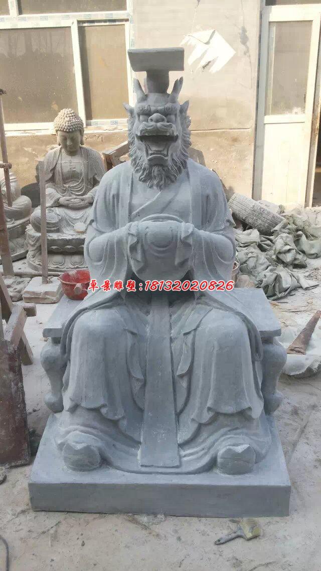 龙王石雕，大理石龙王雕塑