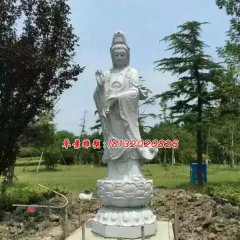 大理石观音雕塑，观音菩萨石雕