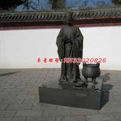 古人铜雕，广场古代人物雕塑