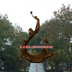 善动铜雕，广场景观铜雕