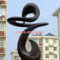 抽象铜雕，小区景观抽象雕塑