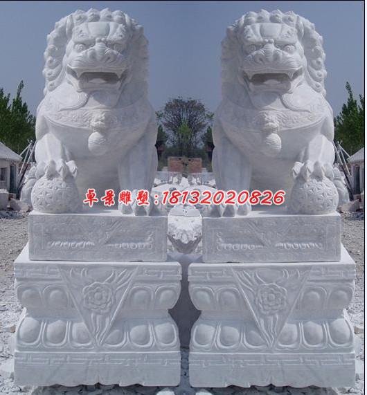 北京狮石雕，汉白玉北京狮雕塑