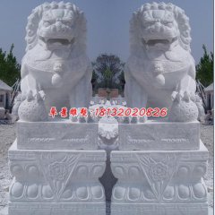 北京狮石雕，汉白玉北京狮雕塑