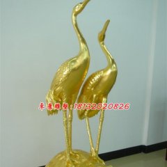 龟鹤延年铜雕，黄铜动物雕塑