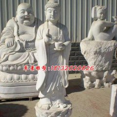 如来佛祖石雕，汉白玉佛像雕塑