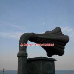 留声机铜雕，广场大型景观铜雕