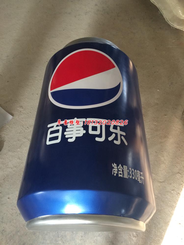玻璃百事可乐瓶雕塑，玻璃钢仿真雕塑 (1)