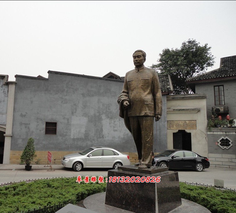 铜雕周恩来雕塑，周恩来雕像